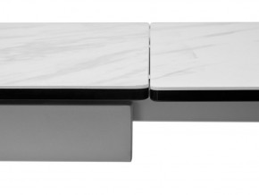 Стол BELLUNO 160 MARBLES KL-99 Белый мрамор матовый, итальянская керамика/ белый каркас, ®DISAUR в Александровском - alexsandrovskoe.mebel24.online | фото 9