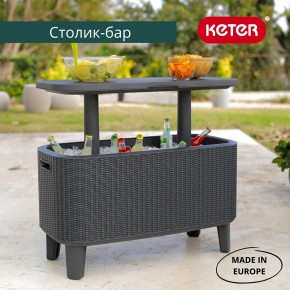 Стол Беви Бар (Bevy Bar Large Cool Bar), графит в Александровском - alexsandrovskoe.mebel24.online | фото 1