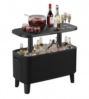 Стол Беви Бар (Bevy Bar Large Cool Bar), графит в Александровском - alexsandrovskoe.mebel24.online | фото 3
