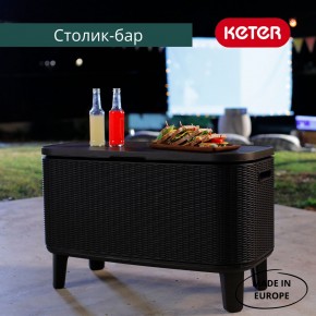 Стол Беви Бар (Bevy Bar Large Cool Bar), коричневый в Александровском - alexsandrovskoe.mebel24.online | фото 4