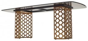 Стол CHIAVARI 220 KL-188 Контрастный мрамор матовый, итальянская керамика / Шампань, ®DISAUR в Александровском - alexsandrovskoe.mebel24.online | фото 5