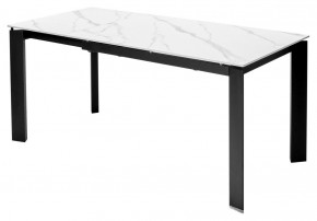 Стол CORNER 120 MATT WHITE MARBLE SOLID CERAMIC / BLACK, ®DISAUR в Александровском - alexsandrovskoe.mebel24.online | фото 6