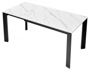 Стол CORNER 120 MATT WHITE MARBLE SOLID CERAMIC / BLACK, ®DISAUR в Александровском - alexsandrovskoe.mebel24.online | фото 7