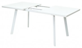 Стол ФИН 140 Белый, стекло/ Белый каркас М-City в Александровском - alexsandrovskoe.mebel24.online | фото 4