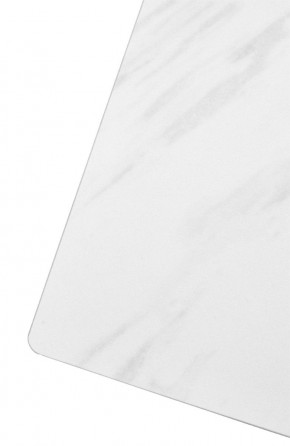 Стол FONDI 180 MARBLES KL-99 Белый мрамор матовый, итальянская керамика/ черный каркас, ®DISAUR в Александровском - alexsandrovskoe.mebel24.online | фото 6