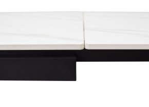 Стол FORIO 160 MATT WHITE MARBLE SOLID CERAMIC / BLACK, ®DISAUR в Александровском - alexsandrovskoe.mebel24.online | фото 3