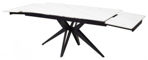 Стол FORIO 160 MATT WHITE MARBLE SOLID CERAMIC / BLACK, ®DISAUR в Александровском - alexsandrovskoe.mebel24.online | фото 8