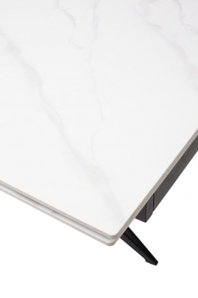 Стол FORIO 160 MATT WHITE MARBLE SOLID CERAMIC / BLACK, ®DISAUR в Александровском - alexsandrovskoe.mebel24.online | фото 9