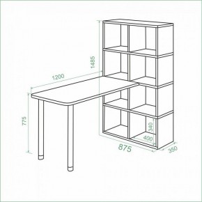 Стол компьютерный Bartolo в Александровском - alexsandrovskoe.mebel24.online | фото 2