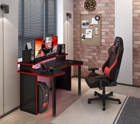 Стол компьютерный Домино Lite СКЛ-Игр140+НКИЛ140 в Александровском - alexsandrovskoe.mebel24.online | фото 2