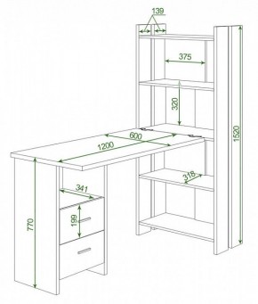 Стол компьютерный Домино Lite СТЛ-ОВ+С120Р в Александровском - alexsandrovskoe.mebel24.online | фото 2