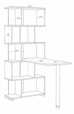 Стол компьютерный Домино нельсон СЛ-5СТ в Александровском - alexsandrovskoe.mebel24.online | фото 3