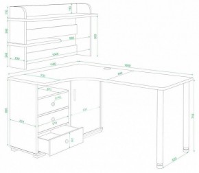 Стол компьютерный Домино нельсон СР-165М в Александровском - alexsandrovskoe.mebel24.online | фото 2