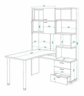 Стол компьютерный Домино нельсон СР-500М140 в Александровском - alexsandrovskoe.mebel24.online | фото 3