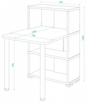 Стол компьютерный Домино СБ-10М/3 в Александровском - alexsandrovskoe.mebel24.online | фото 2