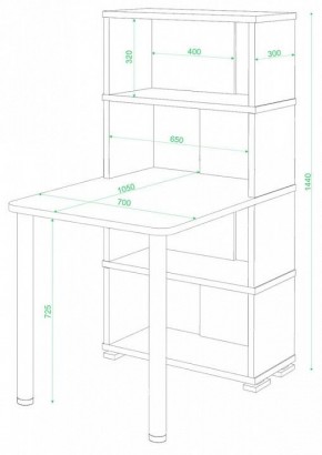 Стол компьютерный Домино СБ-10М/4 в Александровском - alexsandrovskoe.mebel24.online | фото 2