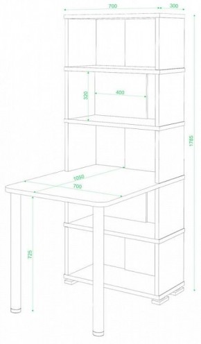 Стол компьютерный Домино СБ-10М/5 в Александровском - alexsandrovskoe.mebel24.online | фото 2