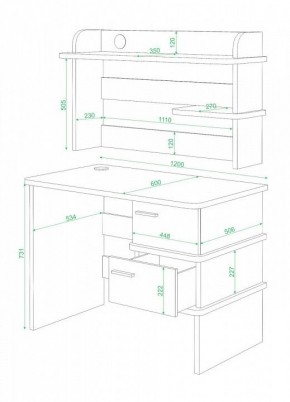 Стол компьютерный Домино СД-15 в Александровском - alexsandrovskoe.mebel24.online | фото 2