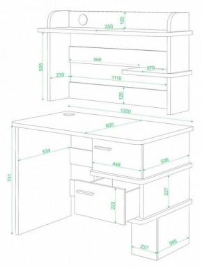Стол компьютерный Домино СД-15 в Александровском - alexsandrovskoe.mebel24.online | фото 2