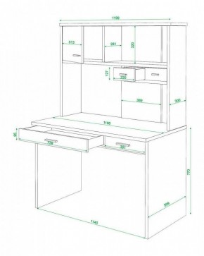 Стол компьютерный Домино СК-60 в Александровском - alexsandrovskoe.mebel24.online | фото 2