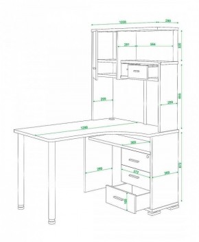 Стол компьютерный Домино СР-130 в Александровском - alexsandrovskoe.mebel24.online | фото 5