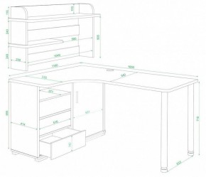 Стол компьютерный Домино СР-145М в Александровском - alexsandrovskoe.mebel24.online | фото 2