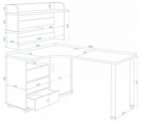 Стол компьютерный Домино СР-145М в Александровском - alexsandrovskoe.mebel24.online | фото 2