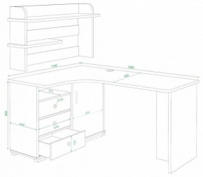 Стол компьютерный Домино СР-165 в Александровском - alexsandrovskoe.mebel24.online | фото 2