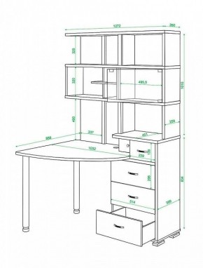 Стол компьютерный Домино СР-320 в Александровском - alexsandrovskoe.mebel24.online | фото 5