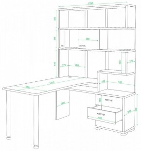 Стол компьютерный Домино СР-420/130 в Александровском - alexsandrovskoe.mebel24.online | фото 2