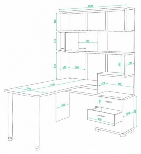 Стол компьютерный Домино СР-420/130 в Александровском - alexsandrovskoe.mebel24.online | фото 2