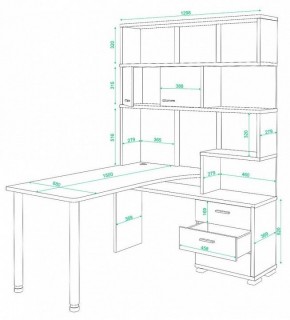 Стол компьютерный Домино СР-420/150 в Александровском - alexsandrovskoe.mebel24.online | фото 2