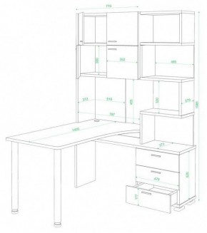 Стол компьютерный Домино СР-500М/140 в Александровском - alexsandrovskoe.mebel24.online | фото 2