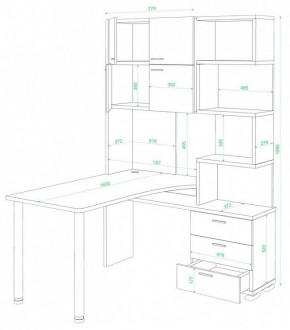 Стол компьютерный Домино СР-500М/160 в Александровском - alexsandrovskoe.mebel24.online | фото 2