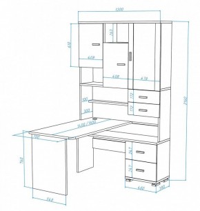 Стол компьютерный Домино СР-620/140 в Александровском - alexsandrovskoe.mebel24.online | фото 3