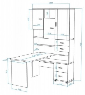 Стол компьютерный Домино СР-620/180 в Александровском - alexsandrovskoe.mebel24.online | фото 2