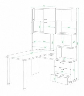 Стол компьютерный Латте СР-500М190 в Александровском - alexsandrovskoe.mebel24.online | фото 2