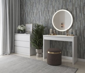 Стол косметический Энкель 100 белый в Александровском - alexsandrovskoe.mebel24.online | фото 4