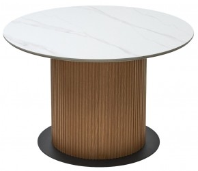 Стол MESA D120 цвет БЕЛЫЙ МРАМОР M326 / Каркас OAK, ®DISAUR в Александровском - alexsandrovskoe.mebel24.online | фото 7