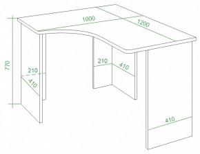 Стол письменный Домино Lite СКЛ-Угл120 в Александровском - alexsandrovskoe.mebel24.online | фото 2
