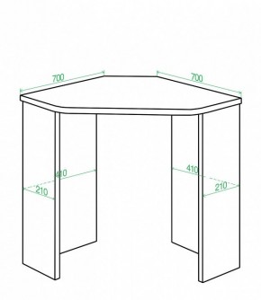 Стол письменный Домино Lite СКЛ-Угл70 в Александровском - alexsandrovskoe.mebel24.online | фото 2