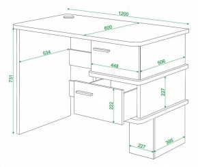 Стол письменный Домино СД-15С в Александровском - alexsandrovskoe.mebel24.online | фото 3