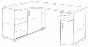 Стол письменный Домино СР-160М в Александровском - alexsandrovskoe.mebel24.online | фото 2