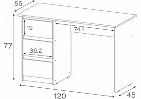 Стол письменный Идена в Александровском - alexsandrovskoe.mebel24.online | фото 4