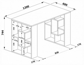 Стол письменный СПм-15 в Александровском - alexsandrovskoe.mebel24.online | фото 2