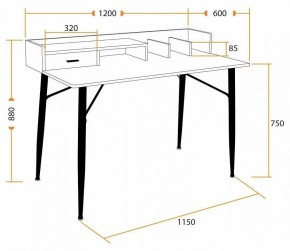 Стол письменный WD-13 в Александровском - alexsandrovskoe.mebel24.online | фото