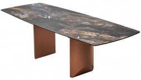 Стол ПУАНТО 200 TITANIUM LAWA NERO, керамика / МЕДЬ каркас М-City в Александровском - alexsandrovskoe.mebel24.online | фото 13