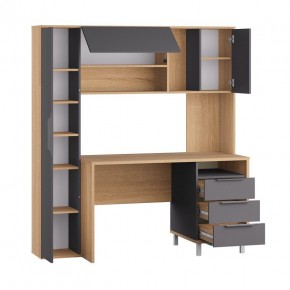 Стол рабочий 12.95 N Комфорт (Дуб сонома, Темно - серый U2601) в Александровском - alexsandrovskoe.mebel24.online | фото 2