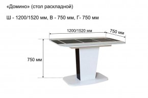 Стол раскладной "Домино " в Александровском - alexsandrovskoe.mebel24.online | фото 10
