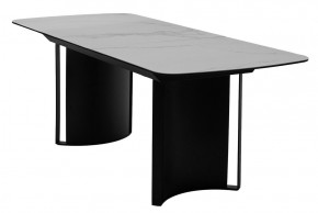 Стол RASMUS 160 TL-45 Белый мрамор, испанская керамика / черный каркас, ®DISAUR в Александровском - alexsandrovskoe.mebel24.online | фото 4